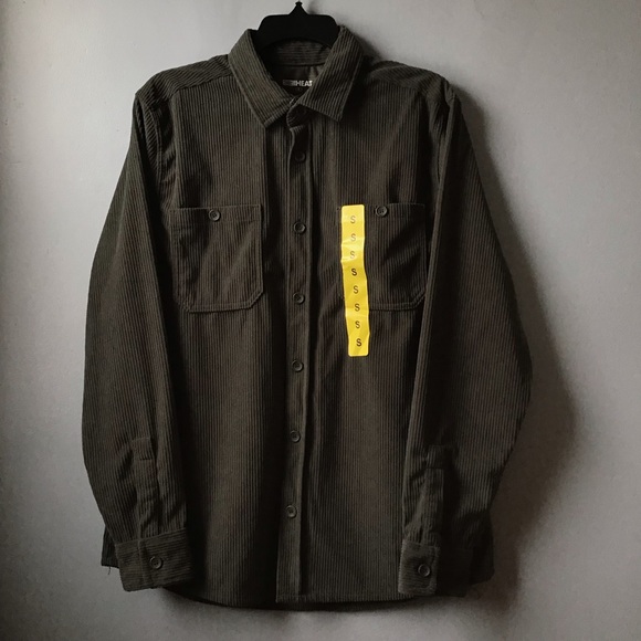 32 Degrees Other - NWT 32 DEGREES HEAT Men’s Corduroy Chimera Lightweight Overshirt size Small